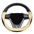 thumbnail image 4 of Universal Leather Steering Wheel Cover - Handsewn DIY Microfiber Leather Stitch On Wrap Soft Anti-Slip Breathable 14.5-15 Inch for Women Men, 4 of 5