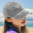 thumbnail image 5 of Kingfansion Affordable Family Pick Women’s Heart-Embroidered Baseball Cap – Adjustable Fashion Hat for Outdoor Activities, 5 of 6