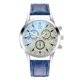 thumbnail image 1 of Reloj de cuarzo para hombre con correa de acero y tres ojos de cristal azul claro colorido, reloj de regalo para hombre, 1 of 6