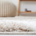 thumbnail image 4 of SAFAVIEH Tahoe Elwyn Trellis Shag Area Rug, 6'7" x 6'7" Round, Beige/White, 4 of 8