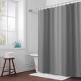 thumbnail image 5 of Ombre Gray Fabric Shower Curtain Gradient Color Washable Shower Curtains for Bathroom, Waterproof Bath Curtain with Hooks Home Decor 72x72in, 5 of 8
