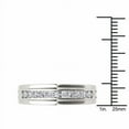 thumbnail image 4 of Men's 1/5 Carat T.W. Diamond 10kt White Gold Wedding Band, 4 of 5