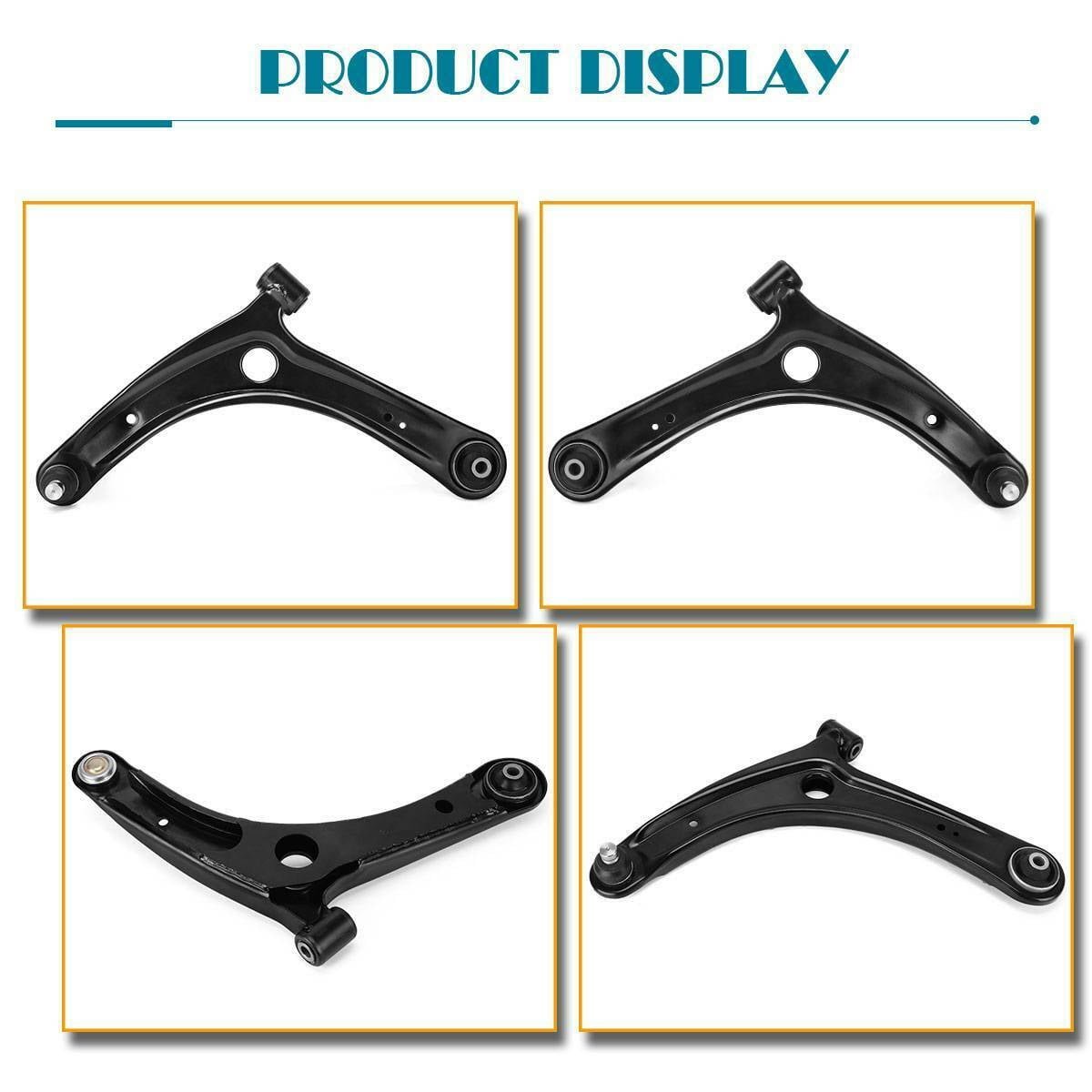 DAMAIJOY 2pcs Control Arms Assembly Lower Front Left Driver Right Passenger Side with Ball Joint Steel Polished Protected for Dodge for Caliber 07-12,for Jeep for Compass 07-17 for Patriot 07-17