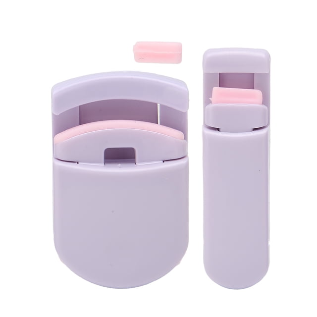 Wide Angle + Partial Eyelash Curler, Cute Eyelash Curler High Elastic Silicone Practical Unique Design For Girls Purple