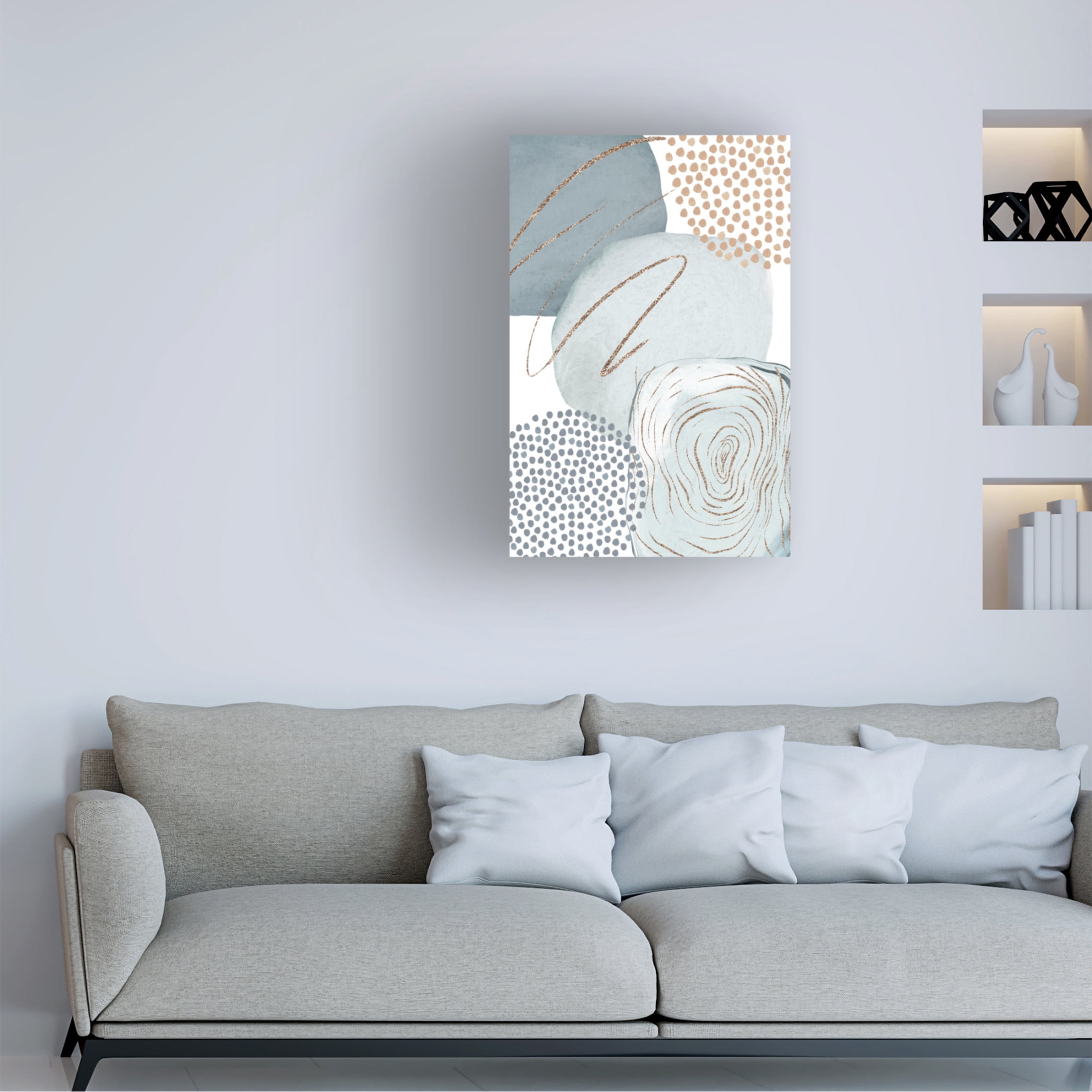 Trademark Fine Art Sally Ann Moss Grey Cloud 2 Canvas Wall Art
