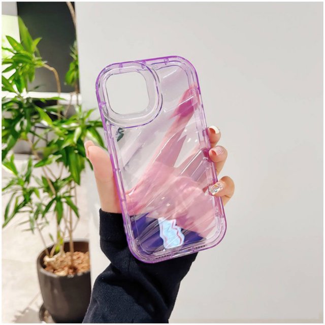 Funda De Teléfono Ondulado De Agua Suave Para iPhone 11 12 13 14 Pro Max 14 Plus Silicona De Parachoques De Caramelo Transparente