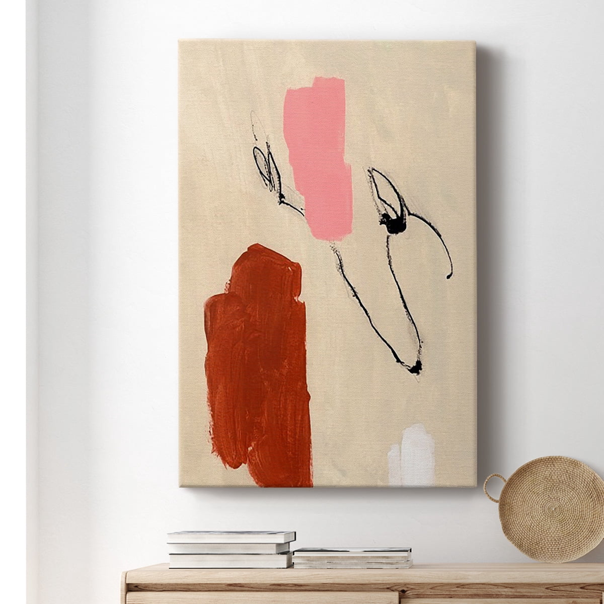 Terra Rosa Abstract I Premium Gallery Wrapped Canvas - Ready to Hang