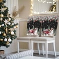 thumbnail image 3 of Christmas Truck Snowman Chair Covers Set of 8 Xmas Ball Snowflakes Animal Black Chair Back Covers Stretch Removable Washable Slipcovers Protector for Dining Room Kitchen Party Decor, 3 of 5