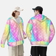 thumbnail image 6 of Sigee Fish Scale Print UPF50+ Men's Sun Protection Hoodie Shirt SPF UV Shirt Long Sleeve Fishing Outdoor Lightweight, S-3XL, 6 of 9