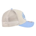 thumbnail image 7 of Men's New Era  Stone/Carolina Blue North Carolina Tar Heels Frayed Patch 9FORTY M-Crown A-Frame Trucker Adjustable Hat, 7 of 7