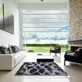 thumbnail image 7 of Ahgly Company Machine Washable Indoor Rectangle Abstract Dark Goldray Area Rugs, 4' x 6', 7 of 7