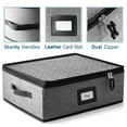 thumbnail image 3 of StorageBud China Cup or Mug Storage Set, Hard Shell and Stackable, Securely Padded Dinnerware Storage Containers & Dish Cases with Dividers, Handles & Zippers for Transport, 3 of 7