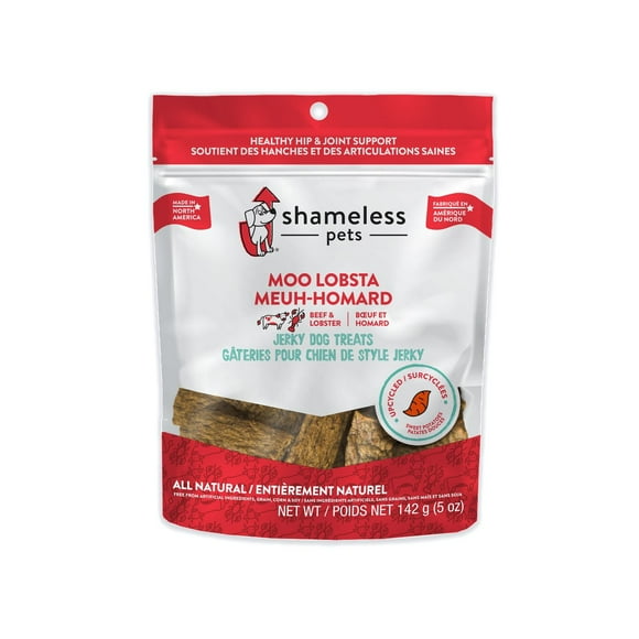 Shameless Pets Moo Lobsta Upcycled Beef & Lobster Jerky Dog Treats