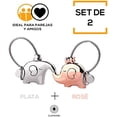 thumbnail image 2 of 2 llaveros de elefante de acero inoxidable. Dúos para parejas o amigos resistentes. Llavero de hombre ideal para regalar. Útiles y prácticos llaveros de mujer. ER, 2 of 5