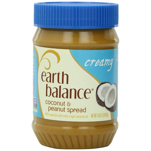 Earth Balance Creamy Coconut and Peanut Spread, 16 Ounce -- 12 per case.