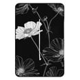 thumbnail image 3 of Black And White Ink Flower Waterproof Picnic Blanket with Foldable Zipper, Suitable for Outdoor Use, Suitable for Travel, Camping, Beaches, Parks, Grasslands, Picnic Blanket Accessories, 3 of 8