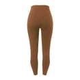 thumbnail image 5 of XIYON Womens Yoga Pants Women No Front Seam Leggings Ruched High Waisted Tummy Control Solid Color Leggings For Women, 5 of 6