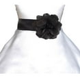 thumbnail image 3 of Ekidsbridal Wedding Satin Tiebow Sash Bow Tie Sash with Velcro Closure 2 pcs Set Bridal Flower Special Occasion Decoration Pageant Birthday Flower Accessory, 3 of 3