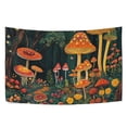 thumbnail image 6 of Yayeee Tapestry Wall Hanging for Bedroom 90" x 60" Living Room Home Wall Art Decor, Forest Mushroom, 6 of 7