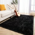 thumbnail image 5 of Softlife Super Soft Rug For Living Room Fluffy Rugs For Dorm Room Cute Plush carpet For Bedroom,3' x 5',Black, 5 of 7