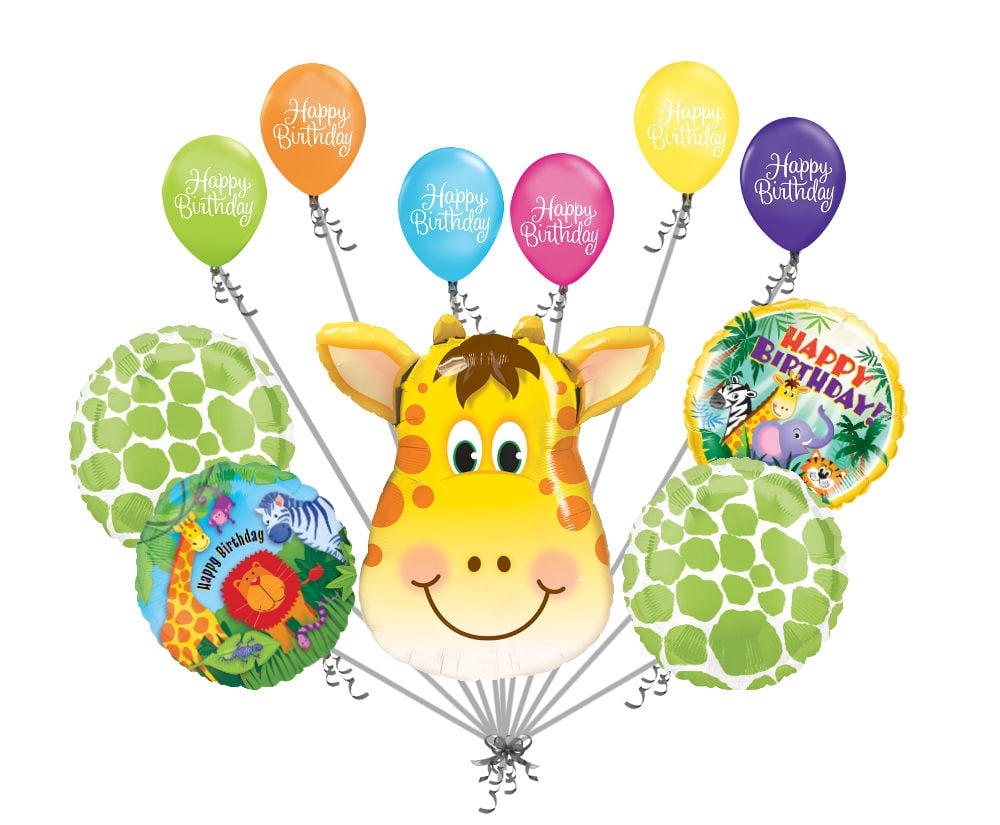 11 Pc Jolly Giraffe Happy Birthday Balloon Decoration Party Jungle Zoo Animal Walmart Com 11 Pc Jolly Giraffe Happy Birthday Balloon Decoration Party Jungle Zoo Animal Walmart Com