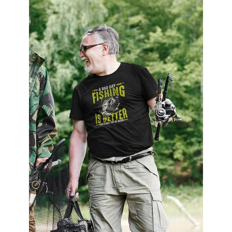 Bad Day Fishing T-Shirt Men -Image by Shutterstock, Male Small