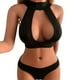 thumbnail image 1 of Gibobby Conjunto de dos piezas Lencería Tanga Y Bralette Lencería sexy para mujer Conjunto de lencería con cuello halter Conjunto de sujetador y panty(Negro, M), 1 of 5