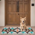 thumbnail image 4 of Colorful Geometric Triangle Diamond Pattern Door Rugs,Washable Non Slip Door Mats Indoor,Decorative Door Mats,Entry Mat Indoor for Entrance,Bedroom,Kitchen,Bathroom,16"x47", 4 of 6