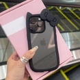 thumbnail image 4 of LANFENG iPhone 13/14 Case Cute 3D Bowknot Kawaii Pink Phone Case Shockproof Clear Case Protective, 4 of 11