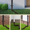 thumbnail image 2 of HXXF 2-Pack Rain Gutter Downspout Extensions Flexible, Drain Downspout Extender,Down Spout Drain Extender, Gutter Connector Rainwater Drainage,Extendable from 21 to 60 Inches, 2 of 7