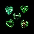 thumbnail image 2 of Luminous Handmade Gold Sand Lampwork Beads Glow in the Dark Heart Mixed Color 20.5x20x12mm Hole: 1.8mm, 2 of 5
