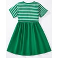 thumbnail image 3 of Vestido Clothes FreeLu para niña pequeña, manga corta, algodón, 7T, 3 of 7
