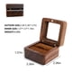 thumbnail image 3 of Caja para anillos, joyero, caja de madera para anillos, caja para anillos de compromiso con 1 ranura, caja para anillos de boda, elegante y retro, caja para anillos para propuesta de matrimonio., 3 of 7