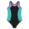 thumbnail image 3 of CHICTRY Girls Youth One-Piece Swimsuit Sleeveless Racer Back Surfing Diving Bodysuit Bathing Suit, 3 of 5