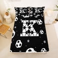 thumbnail image 5 of Erosebridal Ball Games Queen Sheet Sets,Kids Cartoon Monogrammed K Bed Set For Football Boys 4pcs, 5 of 6