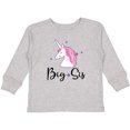 thumbnail image 3 of Inktastic Big Sis Unicorn Girls Sister Announcement Girls Long Sleeve Toddler T-Shirt, 3 of 5