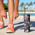 thumbnail image 2 of 20oz Pioneer Flower Skinny Tumblers Stainless Steel Tumbler with Lid and Straw,Vacuum Insulated Double Wall Travel Tumbler Cups with Cleaning Brush for Coffee,Tea, 2 of 6