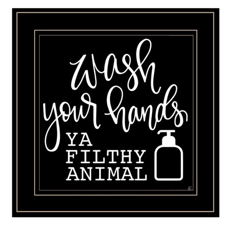 Wash Your Hands by Fearfully Made Creations Print Wall Art Wood Multi-Color