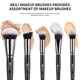 thumbnail image 4 of Brochas BEILI, 25 uds., juego de brochas de maquillaje, Kit de brochas para base cosmética, sombra de ojos en polvo, colorete, corrector, herramienta de maquillaje, 4 of 5