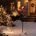 thumbnail image 5 of Solar Christmas Garden Stake Light, Santa Claus Deer Watering Can Light, Outdoor Waterproof Metal Yard Lamp with LED String Light for Porch Lawn Patio, 5 of 6