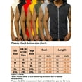thumbnail image 3 of Frontwalk Mens Hoodies Bodybuilding Hooded Tank Tops Zip Up T Shirt Men's Athletic Undershirt Sleeveless Muscle Vest Army Green L, 3 of 3