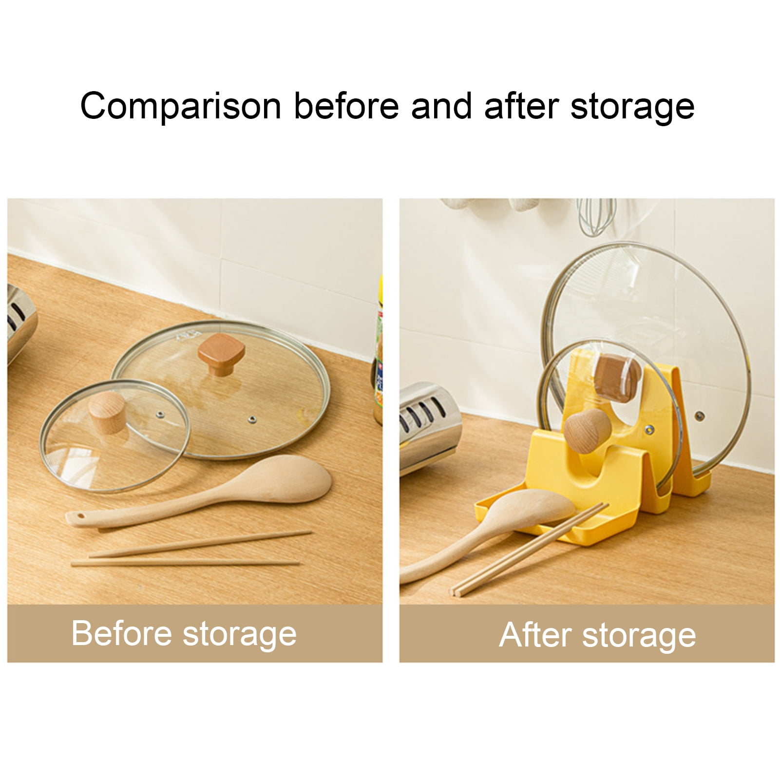 Pot Lids Holder Pan Lids Holder Kitchen Utensils Holders Lid Spoon Rest Tray Dish Drainer Pan Pot Drying Rack Tableware for Kitchen Accessory