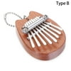 1PC Mini Kalimba 8 Keys Thumb Piano Great Sound Wood Finger Keyboard Musical Instrument Finger Piano Gifts TYPE B TYPE B