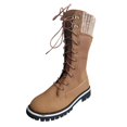 thumbnail image 3 of Bottes Mi-Hautes d'Hiver Durables Imperméables pour Femmes Chaudes Neige Mollet Extérieur, 3 of 6