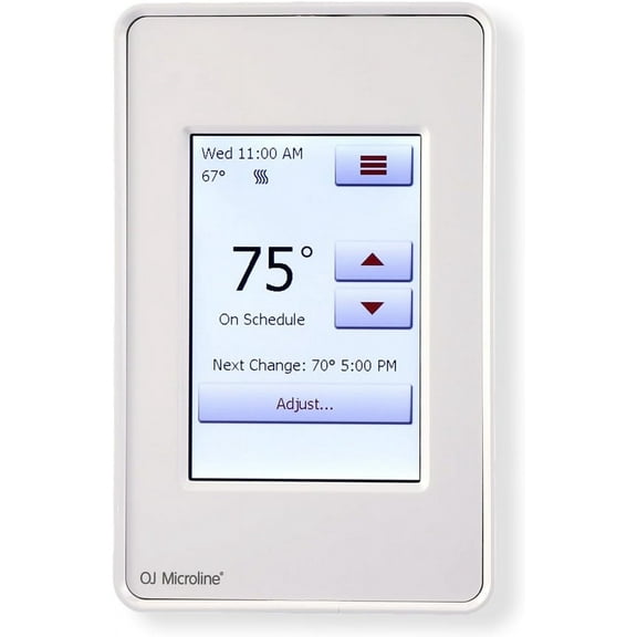 Touchscreen Programmable Radiant Floor Heating Thermostat 120/240V, Dual Sensing with Class A GFCI and Floor Temperature Sensor, 3-Year Warranty & USA Support (UDG4-4999)