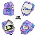 thumbnail image 5 of FORMRS Mini Backpack Purse for Women Travel Daypack Casual Shoulder Bag, Purple Starfish Pattern, 5 of 7