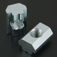thumbnail image 3 of Tuerca deslizante estándar de 20 piezas Tuerca deslizante en T de acero al carbono galvanizado para accesorios de perfil de aluminio(T Nut Typ 40 M8), 3 of 5
