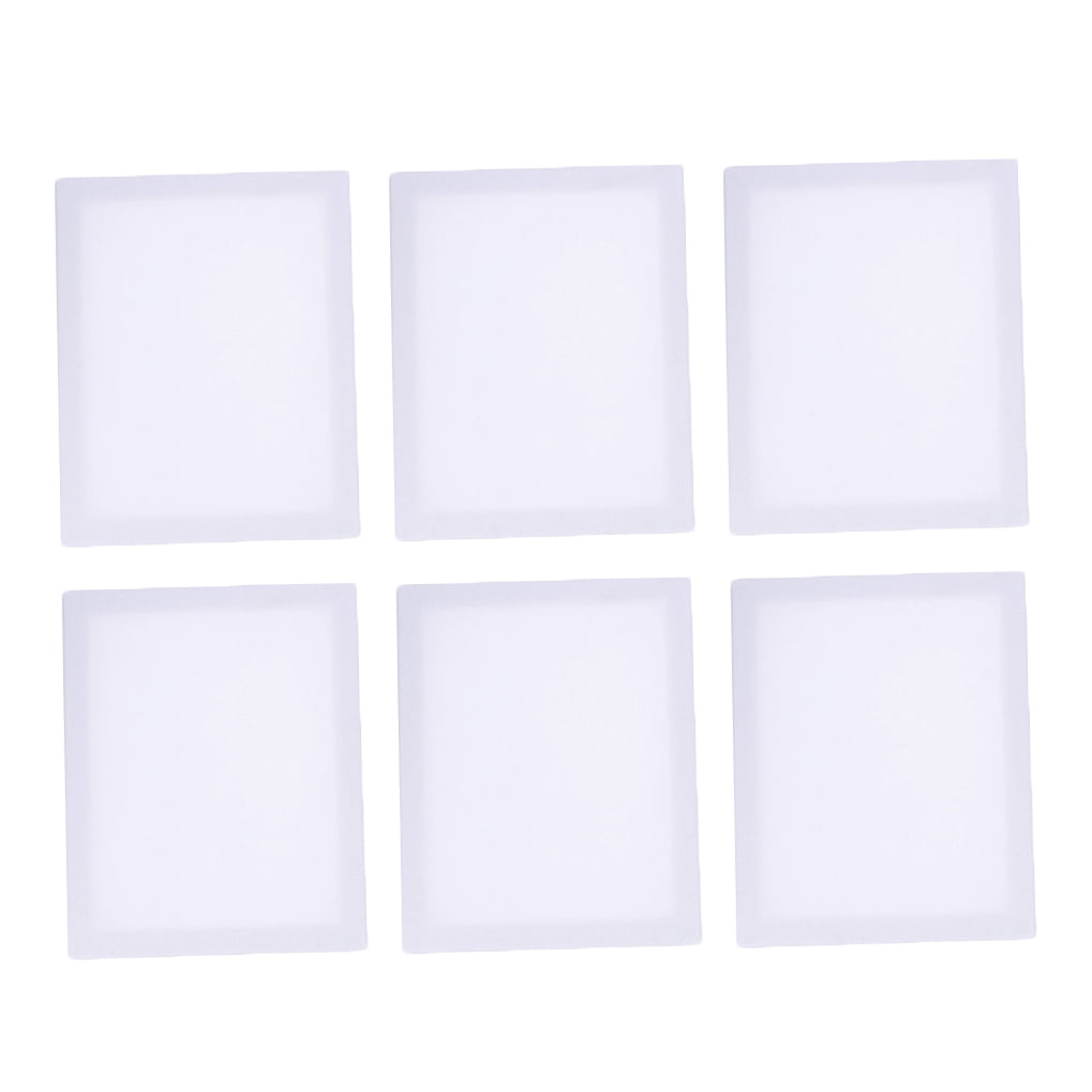 OUNONA  6 PCS Large Canvas Canvases Oil Painting Frame Frames White