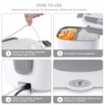 thumbnail image 3 of Jinsinto The Insulated Lunch Box Can Be Plugged Into The Electric Cooking Multifunctional Heating Lunch Box Stainless Steel Waterless Electronic Heating Electric Lunch Box (US Plug), 3 of 5