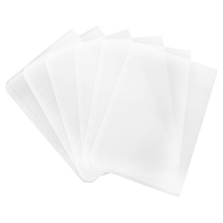 

6Pcs Storage Bags Ticket Bags Name Card Puller Bags Loose-leaf Travel Storage Bags